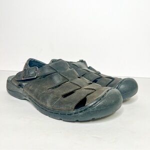 Keen Monterey Leather Fisherman Sandals Size 9 Men’s Black